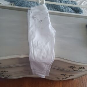 Hudson Distressed White Jeans - Size 28